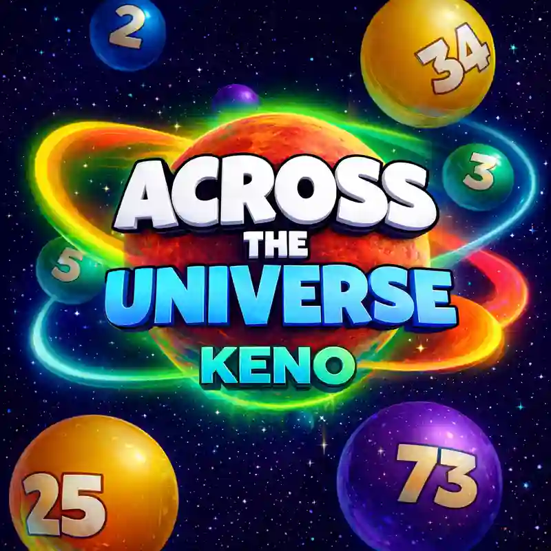 Across the Universe Keno galactic lottery game interface